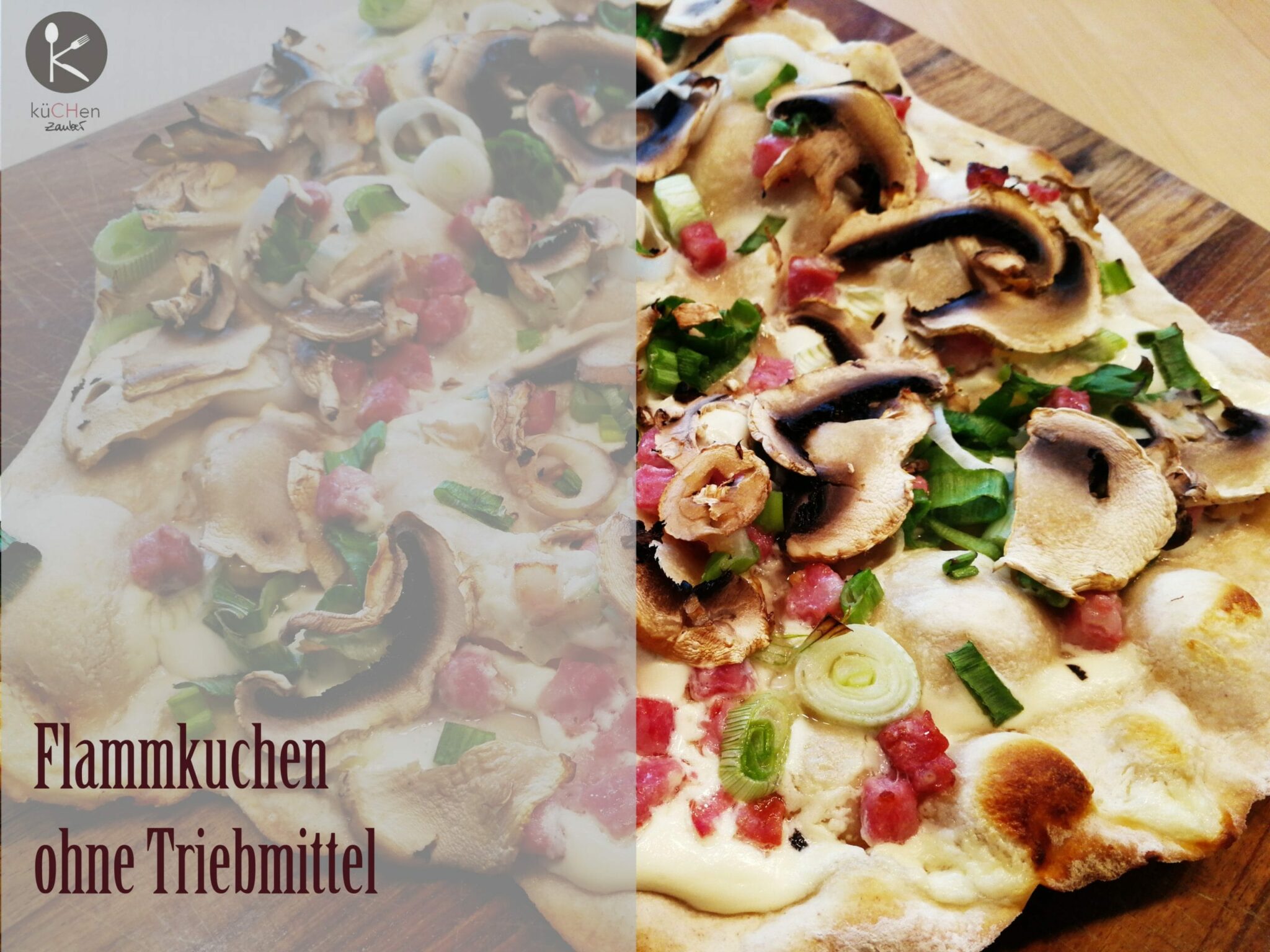 Flammkuchen Rezept ohne Hefe ohne Triebmittel, das geht ganz einfach